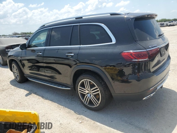 2021 Mercedes-Benz GLS 450 with VIN 4JGFF5KE8MA429333, listed as a Copart auction lot 66123684 with 39,818 mi miles and Salvage Title. Bid and sale history available at DreamBid. Image 2.