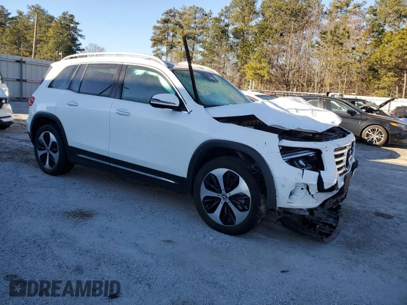 2025 Mercedes-Benz GLB 250 z VIN W1N4M4HB0SW382302, wystawiony jako Copart lot #89218035 z przebiegiem Nie podano mil oraz Szkoda całkowita • Salvage title. Historia ofert i sprzedaży dostępna na DreamBid. Obrazek 4.
