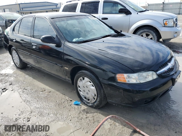 2001 Nissan Altima GXE with VIN 1N4DL01D21C116185, listed as a Copart auction lot 46992554 with 99,579 mi miles and Salvage Title. Bid and sale history available at carsss.com. Image 4.