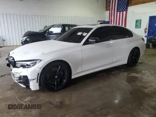2021 BMW 3 Series M340i xDrive with VIN 3MW5U9J02M8B60533, listed as a Copart auction lot 84322494 with 0 mi miles and Salvage Title. Bid and sale history available at carsss.com. Image 1.
