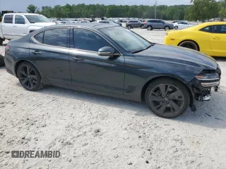 2023 Genesis G70 2.0T with VIN KMTG34TA4PU120566, listed as a Copart auction lot 53307455 with 31,933 mi miles and Salvage title. Bid and sale history available at DreamBid. Image 4.
