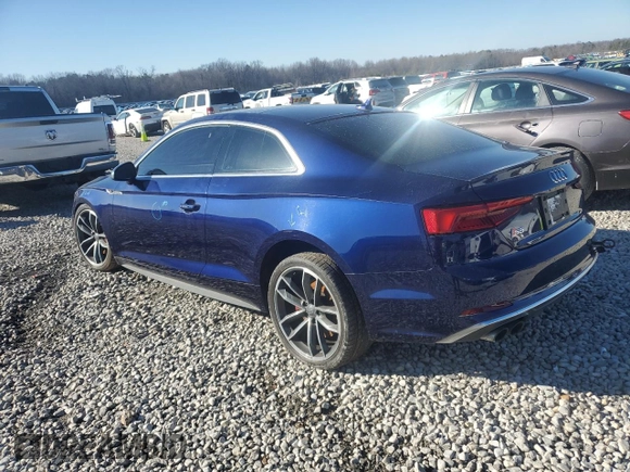 2018 Audi S5 Prestige z VIN WAUR4AF55JA009600, wystawiony jako Copart lot #42186445 z przebiegiem 73 586 mil mil oraz Szkoda całkowita • Salvage title. Historia ofert i sprzedaży dostępna na DreamBid. Obrazek 2.