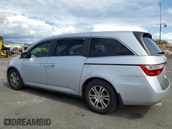 2012 Honda Odyssey EX-L with VIN 5FNRL5H62CB117251, listed as a Copart auction lot 44238135 with 74,295 mi miles and Salvage Title. Bid and sale history available at carsss.com. Image 2.