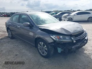 2014 Honda Accord LX z VIN 1HGCR2F39EA166519, wystawiony jako IAAI lot #40281471 z przebiegiem 103 638 mil mil oraz . Historia ofert i sprzedaży dostępna na DreamBid. Obrazek 1.