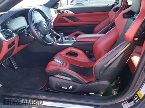 2022 BMW M4 Competition xDrive with VIN WBS43AZ05NCK65609, listed as a Copart auction lot 50820194 with 18,042 mi miles. Bid and sale history available at carsss.com. Image 7.