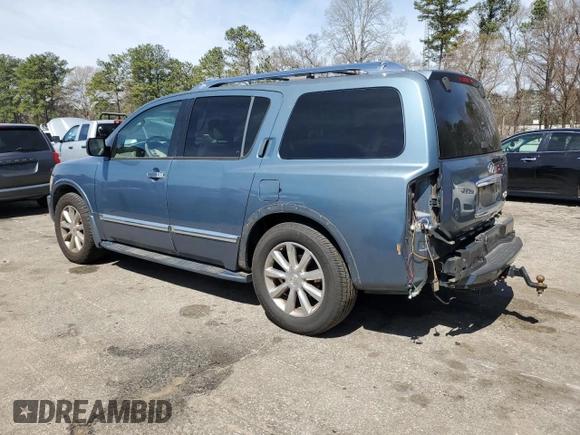 2008 Infiniti QX56 with VIN 5N3AA08D78N903384, listed as a Copart auction lot 47493495 with 264,083 mi miles and Salvage Title. Bid and sale history available at carsss.com. Image 2.