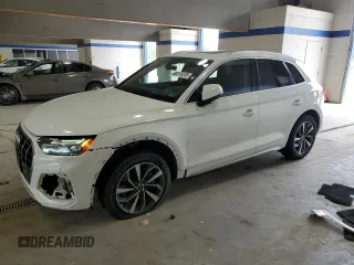 2021 Audi Q5 Premium Plus with VIN WA1BAAFY8M2116172, listed as a Copart auction lot 60318235 with 74,921 mi miles and Salvage title. Bid and sale history available at DreamBid. Image 1.