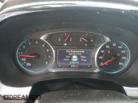 2021 Chevrolet Traverse RS with VIN 1GNERJKW3MJ145379, listed as a Copart auction lot 54296345 with 67,817 mi miles and Salvage title. Bid and sale history available at DreamBid. Image 9.