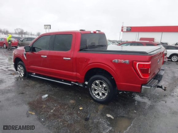 2021 Ford F-150 XL with VIN 1FTFW1E84MKE97559, listed as a IAAI auction lot 41544523 with 54,867 mi miles. Bid and sale history available at carsss.com. Image 3.