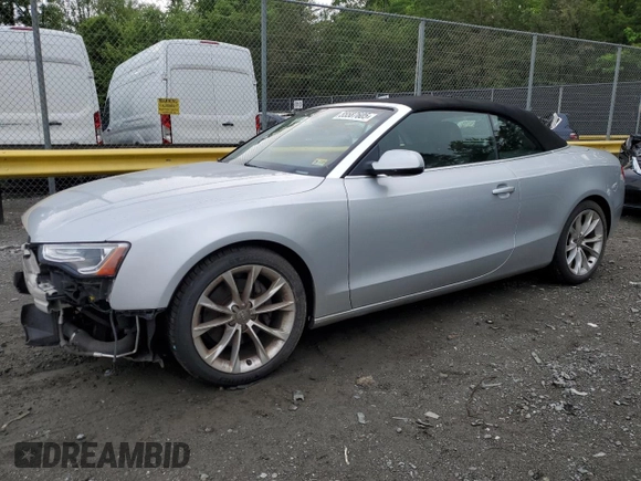 2013 Audi A5 Premium Plus z VIN WAULFAFH5DN006431, wystawiony jako Copart lot #55587605 z przebiegiem 105 472 mil mil oraz Szkoda całkowita • Salvage title. Historia ofert i sprzedaży dostępna na DreamBid. Obrazek 1.