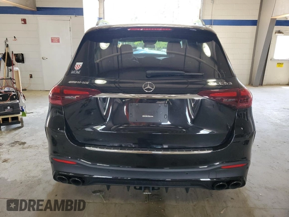 2024 Mercedes-Benz GLE 53 AMG with VIN 4JGFB6BBXRB100660, listed as a Copart auction lot 56039565 with 26,034 mi miles and Salvage title. Bid and sale history available at DreamBid. Image 6.