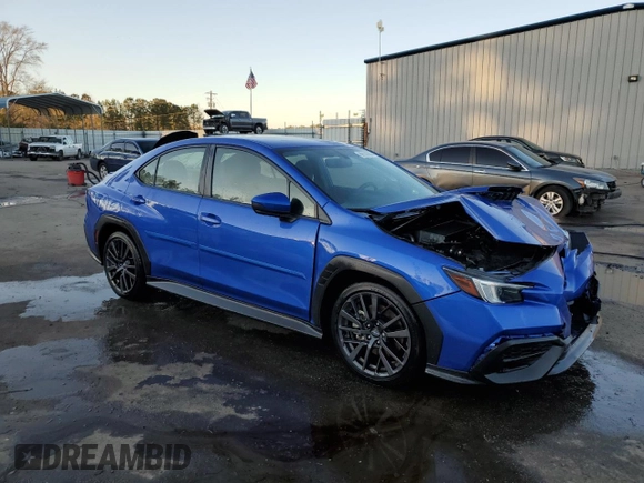 2023 Subaru WRX Premium with VIN JF1VBAF61P9815658, listed as a Copart auction lot 89131985 with 10,066 mi miles and Salvage Title. Bid and sale history available at carsss.com. Image 4.