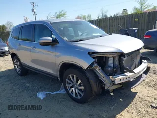 2019 Honda Pilot EX-L z VIN 5FNYF6H51KB093099, wystawiony jako IAAI lot #41905451 z przebiegiem 64 301 mil mil oraz . Historia ofert i sprzedaży dostępna na DreamBid. Obrazek 1.