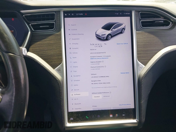2016 Tesla Model X 70D z VIN 5YJXCAE29GF002170, wystawiony jako IAAI lot #42334842 z przebiegiem 119 104 mil mil oraz . Historia ofert i sprzedaży dostępna na DreamBid. Obrazek 19.