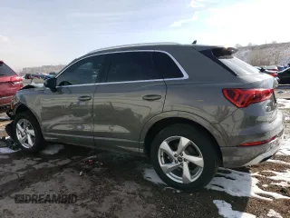 2022 Audi Q3 Premium with VIN WA1AUCF33N1052925, listed as a Copart auction lot 45545485 with 37,002 mi miles and Salvage Title. Bid and sale history available at carsss.com. Image 2.