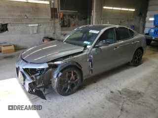2021 Alfa Romeo Giulia Ti with VIN ZARFANBN4M7644262, listed as a Copart auction lot 48141725 with 23,550 mi miles and Salvage Title. Bid and sale history available at carsss.com. Image 1.
