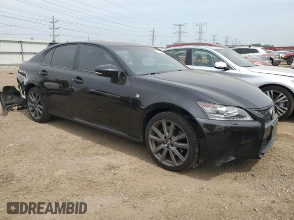 2014 Lexus GS 350 with VIN JTHCE1BL6E5023156, listed as a Copart auction lot 60326275 with 133,005 mi miles and Salvage title. Bid and sale history available at DreamBid. Image 4.