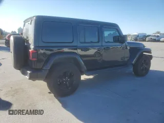 2021 Jeep Wrangler Unlimited Sahara Altitude with VIN 1C4HJXEN3MW659058, listed as a Copart auction lot 48786955 with 88,618 mi miles and Salvage title. Bid and sale history available at DreamBid. Image 3.
