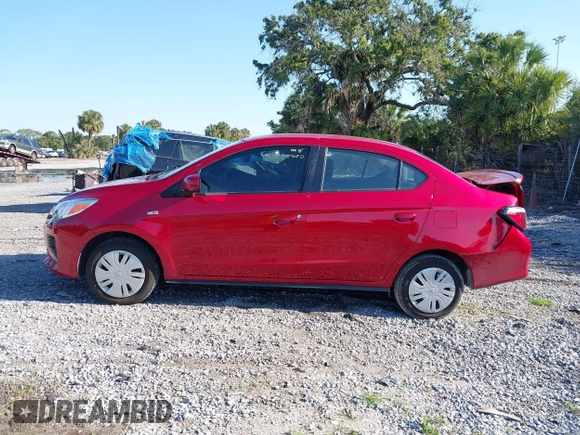 2024 Mitsubishi Mirage ES with VIN ML32FUFJ5RHF06006, listed as a IAAI auction lot 41998481 with 11,560 mi miles and . Bid and sale history available at DreamBid. Image 14.