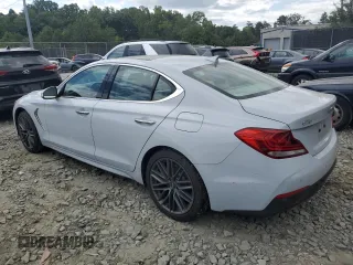 2019 Genesis G70 2.0T Advanced with VIN KMTG44LA5KU017338, listed as a Copart auction lot 68051814 with 58,375 mi miles and Salvage Title. Bid and sale history available at carsss.com. Image 2.
