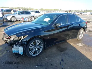 2018 Infiniti Q50 3.0t LUXE with VIN JN1EV7AP2JM359410, listed as a IAAI auction lot 40742721 with 161,858 mi miles. Bid and sale history available at carsss.com. Image 17.