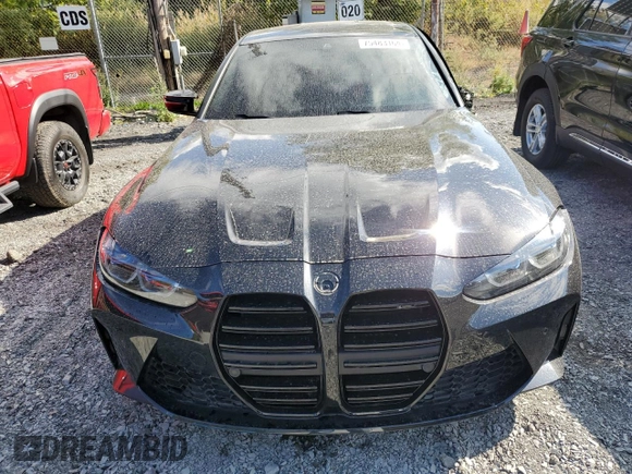 2022 BMW M3 with VIN WBS53AY0XNFL73101, listed as a Copart auction lot 75483164 with 12,889 mi miles and Salvage Title. Bid and sale history available at carsss.com. Image 5.