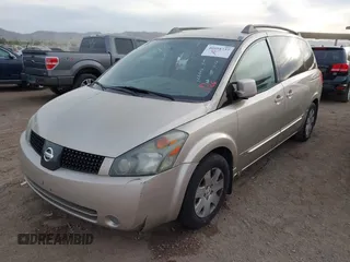 2005 Nissan Quest SE with VIN 5N1BV28U25N126993, listed as a IAAI auction lot 40958737 with 138,064 mi miles. Bid and sale history available at carsss.com. Image 2.