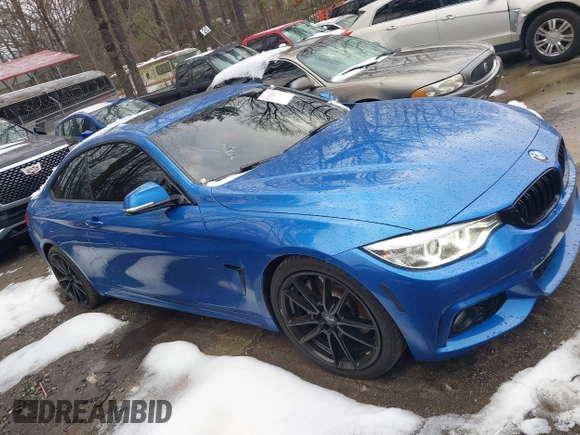 2017 BMW 4 Series 440i with VIN WBA4P1C50HK522098, listed as a IAAI auction lot 41282953 with 105,299 mi miles and . Bid and sale history available at carsss.com. Image 13.