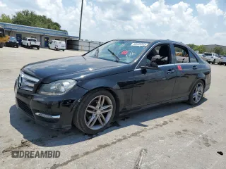 2012 Mercedes-Benz C-Class C 250 Sport with VIN WDDGF4HB0CR193153, listed as a Copart auction lot 58359533 with 133,836 mi miles and Non Repairable. Bid and sale history available at carsss.com. Image 1.