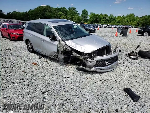 2019 Infiniti QX60 Pure with VIN 5N1DL0MM3KC521717, listed as a Copart auction lot 55483915 with 118,757 mi miles and Salvage title. Bid and sale history available at DreamBid. Image 15.