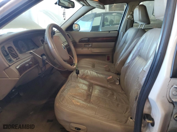 2005 Mercury Grand Marquis LS Premium with VIN 2MEFM75W25X626161, listed as a Copart auction lot 49497055 with 164,128 mi miles and Salvage Title. Bid and sale history available at carsss.com. Image 7.