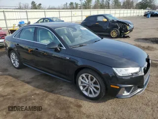 2019 Audi A4 Premium Plus with VIN WAUENAF40KN002714, listed as a Copart auction lot 46625275 with 40,124 mi miles and Salvage Title. Bid and sale history available at carsss.com. Image 4.