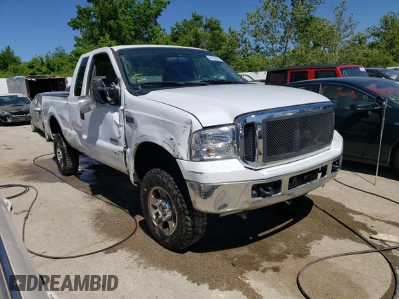 2007 Ford F-250 XL with VIN 1FTSX21P47EA14492, listed as a Copart auction lot 58109894 with 141,104 mi miles and Salvage Title. Bid and sale history available at DreamBid. Image 4.