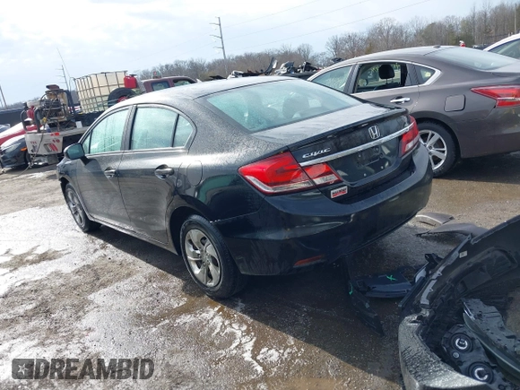 2014 Honda Civic Sedan LX with VIN 2HGFB2F55EH540032, listed as a IAAI auction lot 41458693 with 167,549 mi miles. Bid and sale history available at carsss.com. Image 3.
