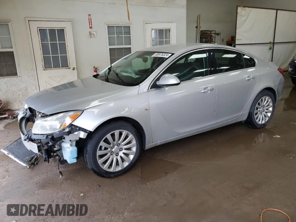 2011 Buick Regal CXL RL3 with VIN W04GR5EC2B1046604, listed as a Copart auction lot 68976324 with 227,333 mi miles and Clean Title. Bid and sale history available at carsss.com. Image 1.