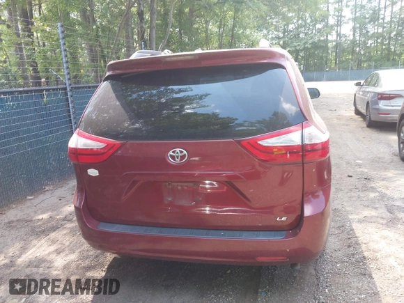 2015 Toyota Sienna LE AAS with VIN 5TDKK3DC5FS576035, listed as a IAAI auction lot 42579218 with 199,664 mi miles and . Bid and sale history available at DreamBid. Image 16.