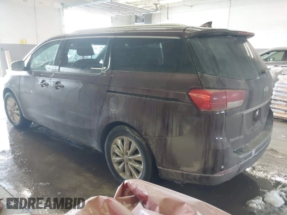 2017 Kia Sedona EX with VIN KNDMC5C1XH6292548, listed as a IAAI auction lot 41326653 with 121,491 mi miles. Bid and sale history available at carsss.com. Image 3.