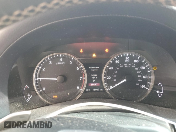 2013 Lexus GS 350 with VIN JTHBE1BL9D5027048, listed as a Copart auction lot 50724335 with 118,069 mi miles and Salvage title. Bid and sale history available at DreamBid. Image 9.