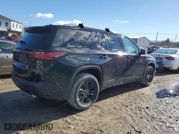 2022 Chevrolet Traverse LT Cloth with VIN 1GNEVGKW1NJ137331, listed as a Copart auction lot 46628215 with 28,137 mi miles and Salvage Title. Bid and sale history available at carsss.com. Image 3.