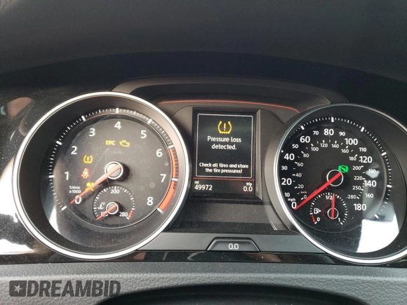 2019 Volkswagen Golf GTI S with VIN 3VW6T7AU6KM015496, listed as a Copart auction lot 46040564 with 49,972 mi miles and Salvage Title. Bid and sale history available at carsss.com. Image 9.