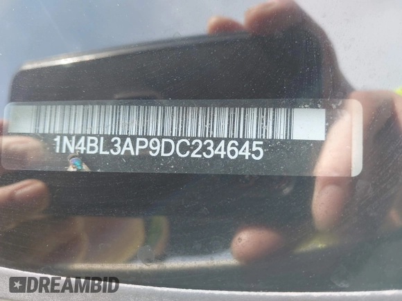 2013 Nissan Altima SL z VIN 1N4BL3AP9DC234645, wystawiony jako IAAI lot #42034822 z przebiegiem 190 148 mil mil oraz . Historia ofert i sprzedaży dostępna na DreamBid. Obrazek 9.