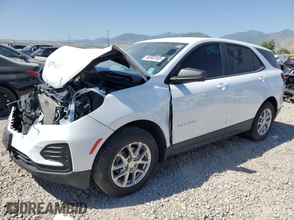 2022 Chevrolet Equinox LS with VIN 2GNAX5EV1N6145829, listed as a Copart auction lot 60903165 with 44,030 mi miles and Clean title. Bid and sale history available at DreamBid. Image 1.