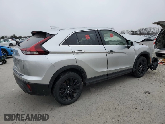 2024 Mitsubishi Eclipse Cross LE z VIN JA4ATVAA0RZ001751, wystawiony jako Copart lot #45748665 z przebiegiem 56 751 mil mil oraz Szkoda całkowita • Salvage title. Historia ofert i sprzedaży dostępna na DreamBid. Obrazek 3.