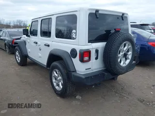 2021 Jeep Wrangler Unlimited Willys Sport with VIN 1C4HJXDG8MW596171, listed as a IAAI auction lot 41856841 with 86,353 mi miles and . Bid and sale history available at DreamBid. Image 3.
