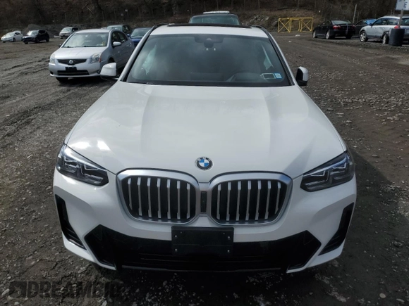 2024 BMW X3 xDrive30i with VIN 5UX53DP01R9U71639, listed as a Copart auction lot 52012865 with 3,316 mi miles and Salvage Title. Bid and sale history available at DreamBid. Image 5.