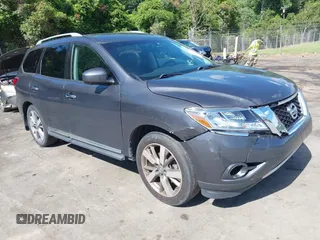 2014 Nissan Pathfinder SL z VIN 5N1AR2MM4EC650387, wystawiony jako IAAI lot #42335905 z przebiegiem 217 649 mil mil oraz . Historia ofert i sprzedaży dostępna na DreamBid. Obrazek 1.