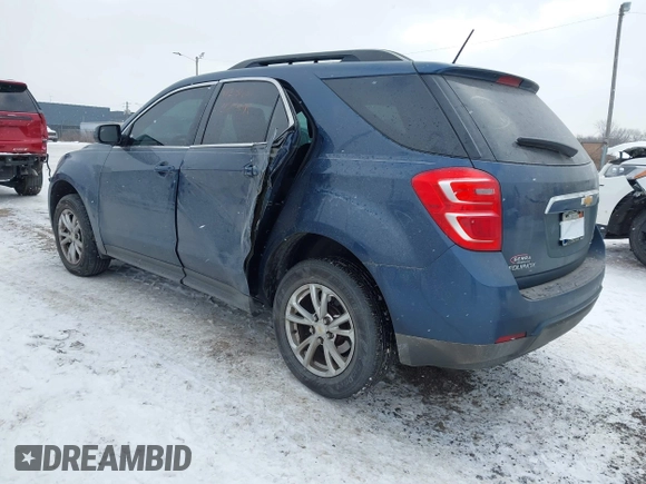 2017 Chevrolet Equinox LT with VIN 2GNALCEK4H6254800, listed as a IAAI auction lot 41281805 with 91,966 mi miles. Bid and sale history available at carsss.com. Image 3.