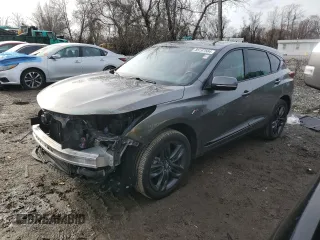 2023 Acura RDX w/A-Spec Package with VIN 5J8TC2H65PL015340, listed as a Copart auction lot 85197584 with 25,511 mi miles and Salvage Title. Bid and sale history available at carsss.com. Image 1.