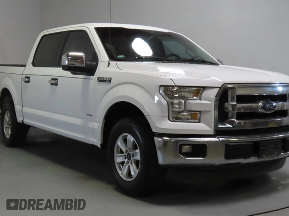2015 Ford F-150 XL with VIN 1FTEW1CG0FKD61342, listed as a Copart auction lot 60142545 with 113,798 mi miles and Salvage title. Bid and sale history available at DreamBid. Image 1.
