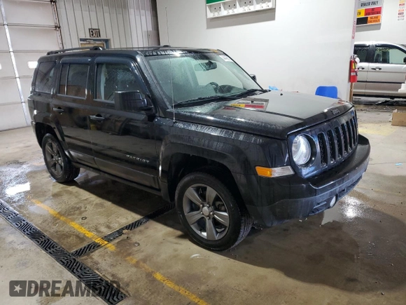 2017 Jeep Patriot Sport SE with VIN 1C4NJPBA2HD201176, listed as a Copart auction lot 44499025 with 92,182 mi miles and Salvage Title. Bid and sale history available at carsss.com. Image 4.